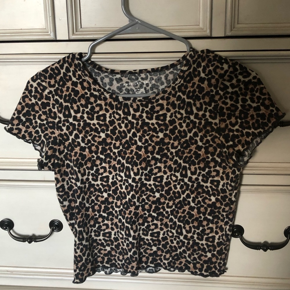 ae leopard t shirt